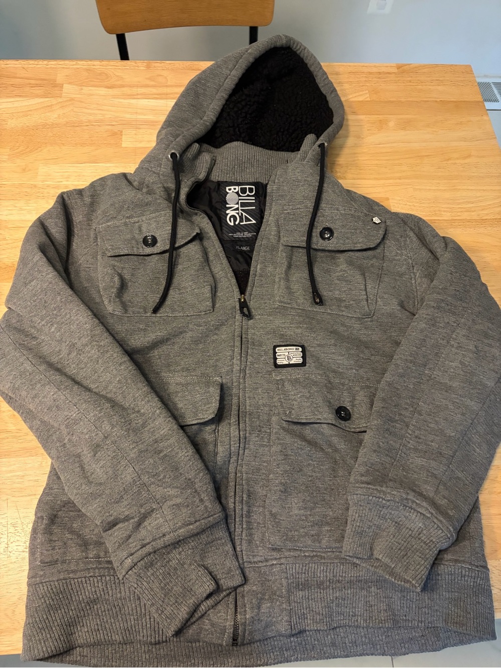 Billabong Men's Heavy Sweat Jacket